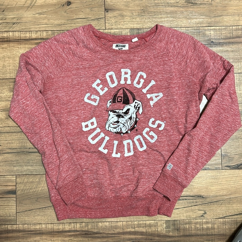 UGA Georgia Bulldogs Red Crewneck Sweatshirt